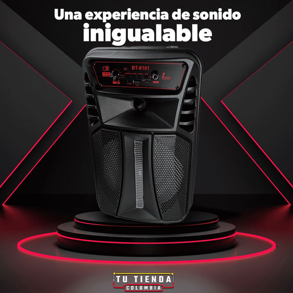 Cabina 8" Potente y Recargable (GRATIS 1 MICROFONO) Tienda CO 