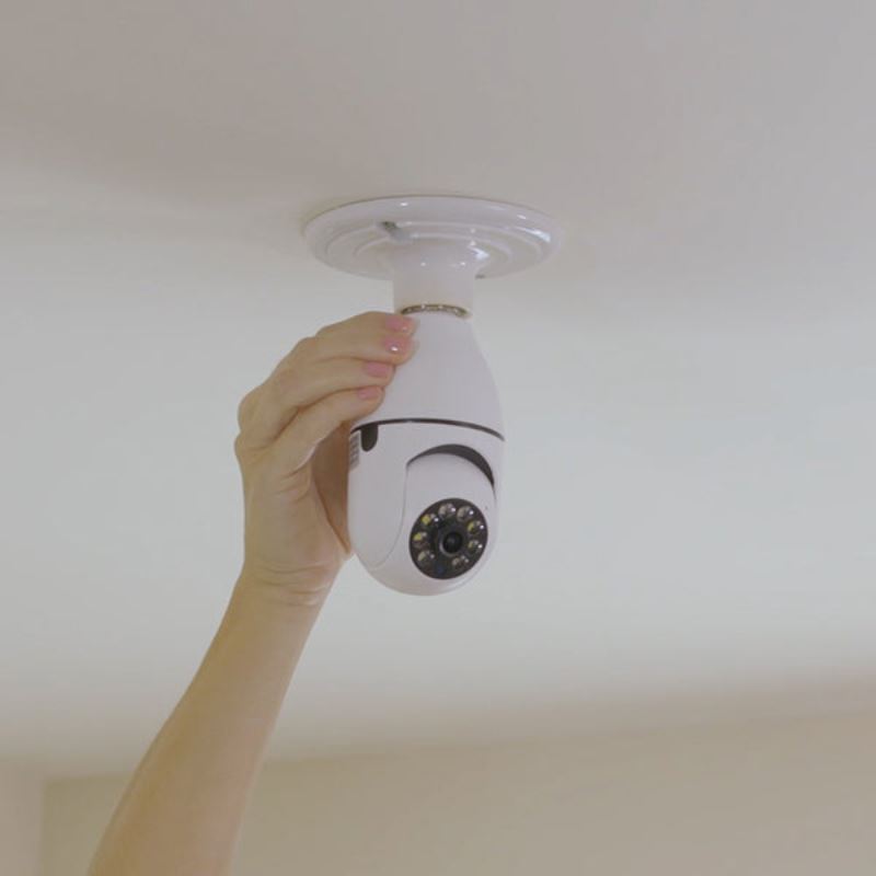 Camara Bombillo Giratoria de Seguridad Tecnologia Tienda CO 
