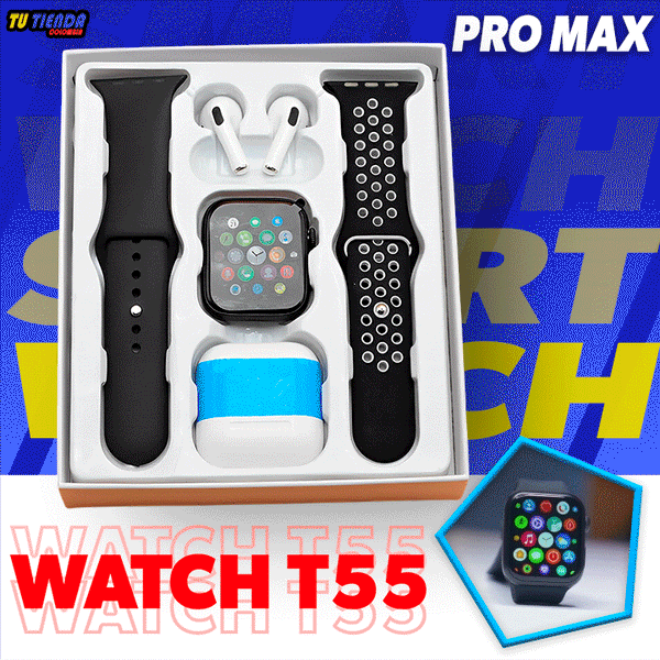 CON EL 50% WATCH T55 PRO MAX Tienda CO 