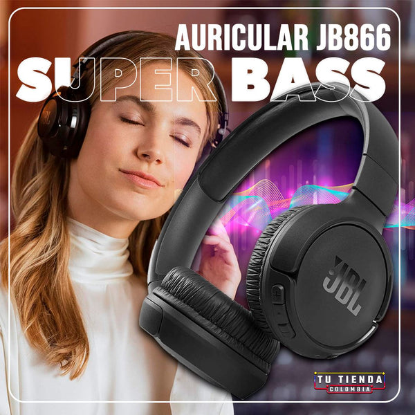 Diademas JBL Sonido Potente - Super Bass Tienda CO NEGRAS 