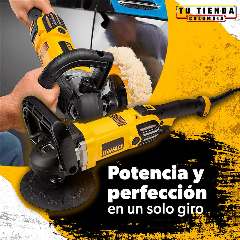Polichadora Dewalt 7" Con Velocidades Herramientas Tienda CO 