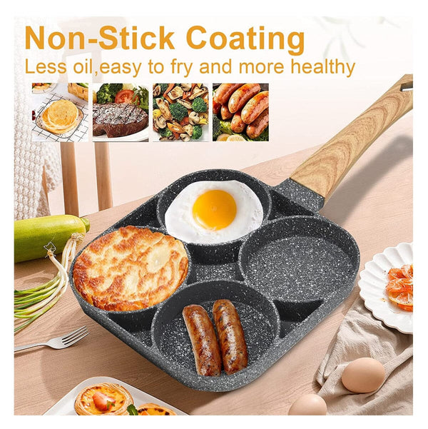 Sartén Antiadherente 4 Puestos Huevos Cocina Tienda CO 